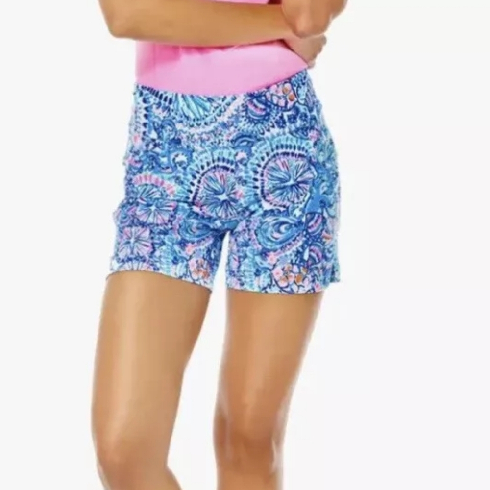 Lilly Pulitzer Blue and Pink Patterned Women Shorts